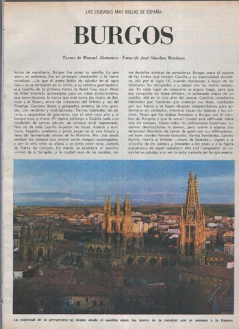 Las ciudades mas bellas de España: Burgos