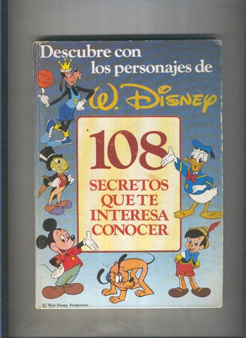 Cromos: Descubre con los personajes de W.Disney 108 secretos que te interesan conocer