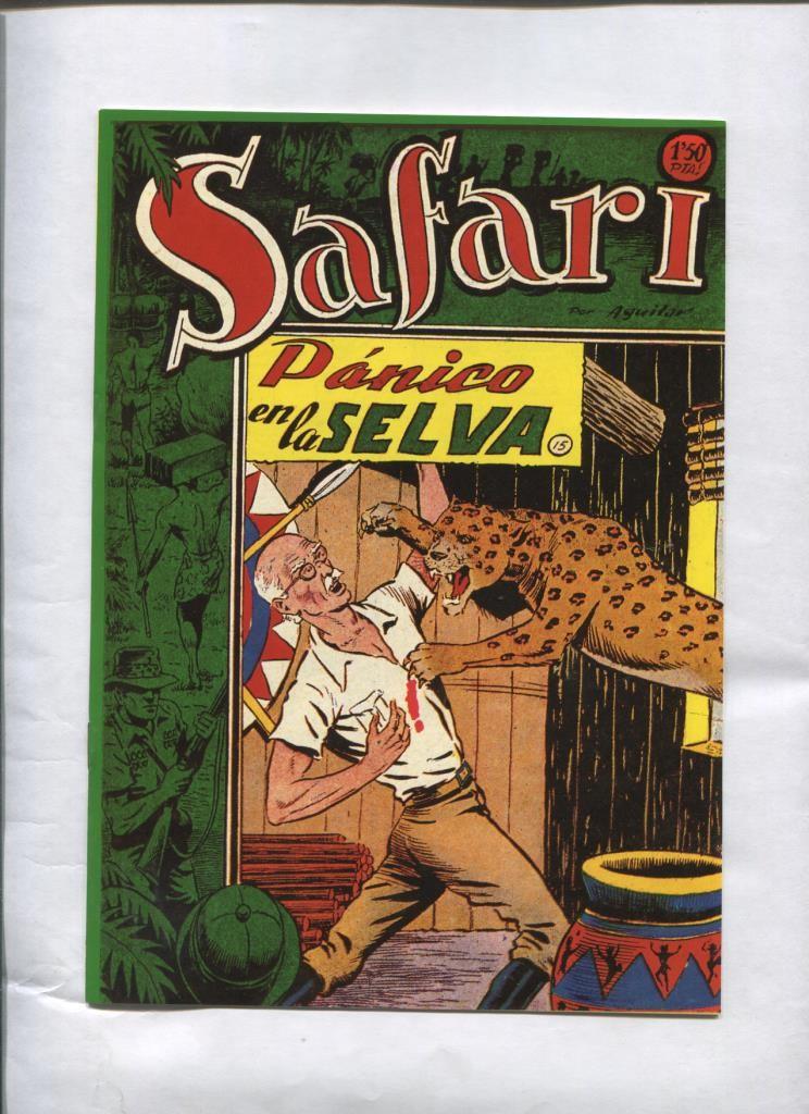 Facsimil: Safari numero 15: Panico en la selva