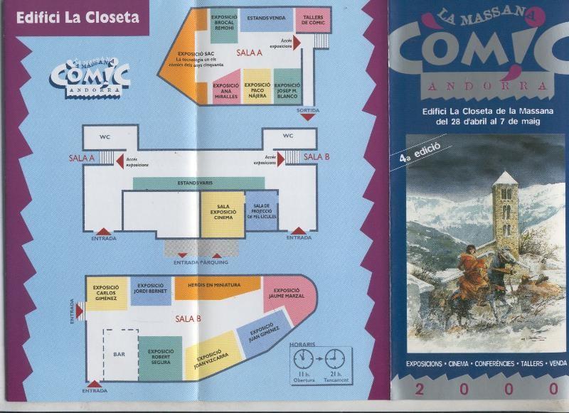 Triptico salon comic La Massana / Andorra 2000