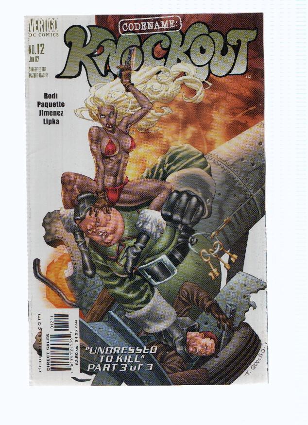 CODENAME: KNOCKOUT, Volume 1, Numero 12: Undressed to Kill, Part 3 (Vertigo 2001)