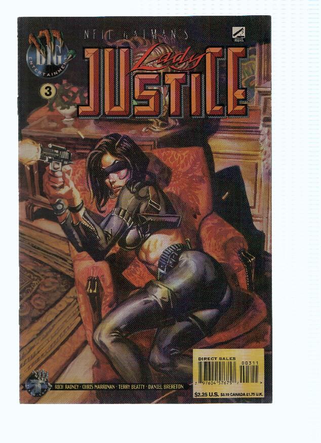 Neil Gaiman: LADY JUSTICE, Volume 2, Numero 03: Control Freak, Part II (Big Entertainment 1996)
