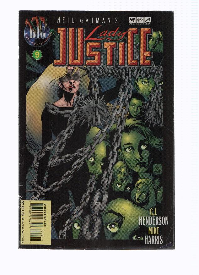 Neil Gaiman: LADY JUSTICE, Volume 2, Numero 09: Disliked and Feared (Big Entertainment 1996)