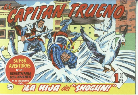 El Capitan trueno facsimil numero 276: La hija del shogun