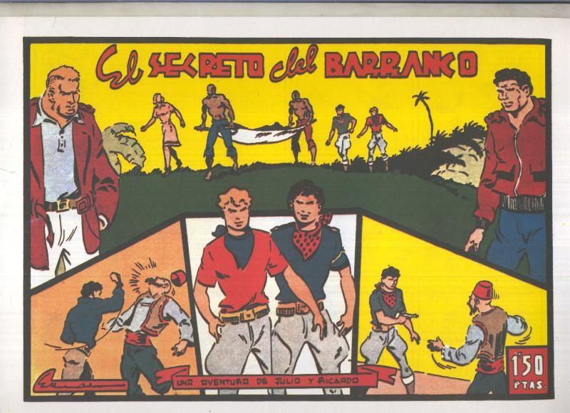 Facsimil Julio y Ricardo: El secreto del barranco