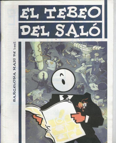 Revista El Tebeo del salon Comic de Barcelona 1992 (abierto lado mitad del lomo)