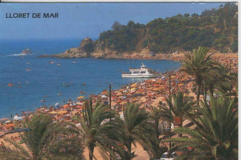 Postal 08052 : Lloret de Mar: vista playa