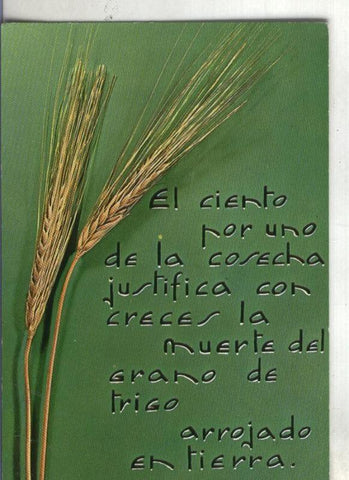 Postal: Secretariado de vocaciones de la Confer