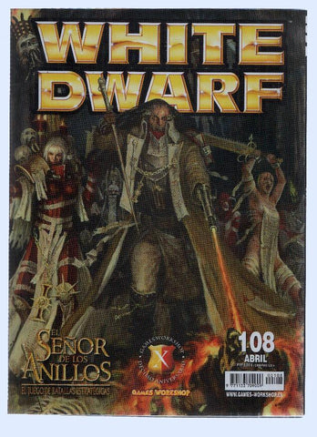 Revista: WHITE DWARF, Numero 108: El Señor de los Anillos, Los Cazadores de Brujas (Abril 2004)