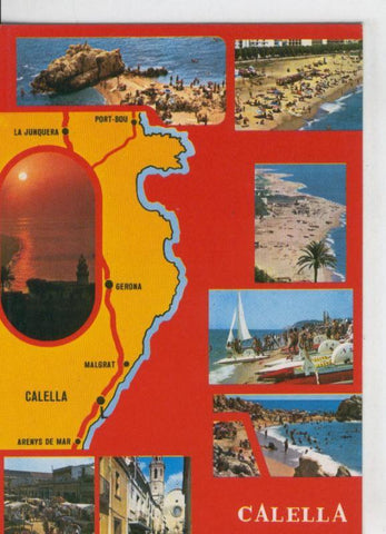 Postal 07555 : Vistas de Calella, Barcelona