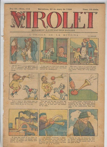 Virolet suplement illustrat d,en Patufet numero 116 del 22.03.1924