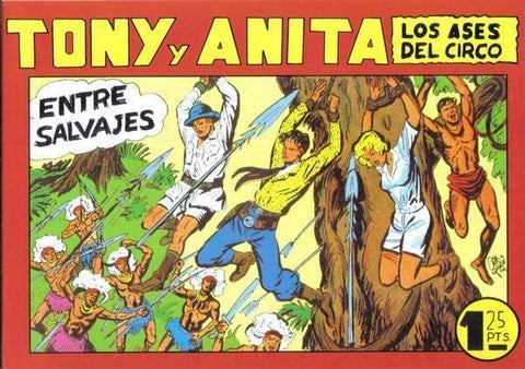 Tony y Anita facsimil numero 143: Entre salvajes