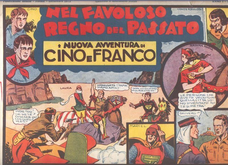 Gino e Franco volumen 06 (1973): Nel favoloso regno del passato (numerado 1 en trasera)