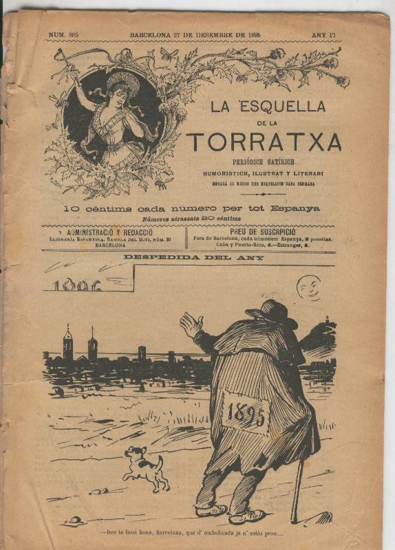 La esquella de la Torratxa numero 0885 del 27.12.1895