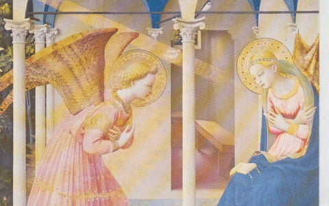 Postal 009216/1: Tabla de la anunciacion, Fra Angelico, Museo del prado