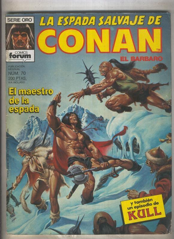La Espada Salvaje de Conan primera edicion numero 070 (numerado 1 en trasera)
