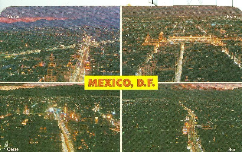 Postal 6255 : Vistas varias de Mexico D.F.