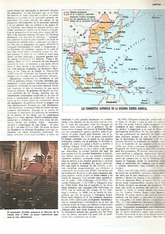 LAMINA MONITOR 0281: LAS CONQUISTAS DE JAPON EN LA SEGUNDA GUERRA MUNDIAL