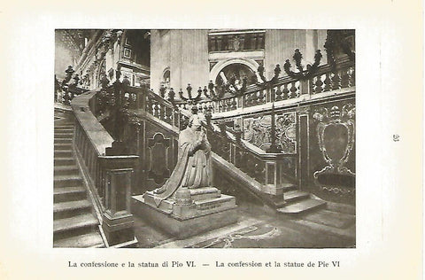 Lamina 782: VATICANO. La confesion y la estatua de Pio VI