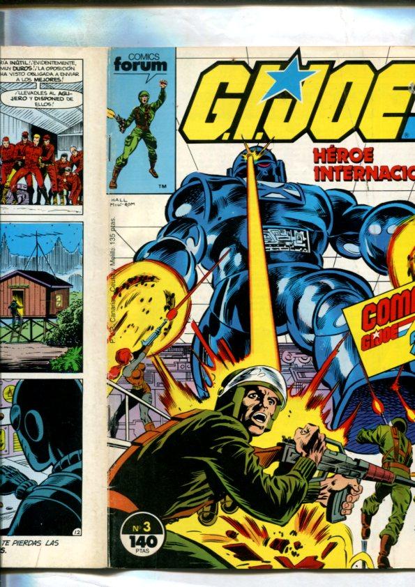 G.I.Joe (comando Gijoe) numero 03: Gambito el troyano (numerado 3 en trasera)