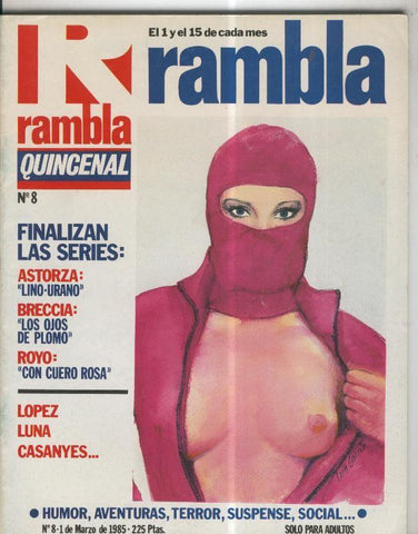 Rambla Quincenal numero 8: Los ojos de plomo-con cuero rosa