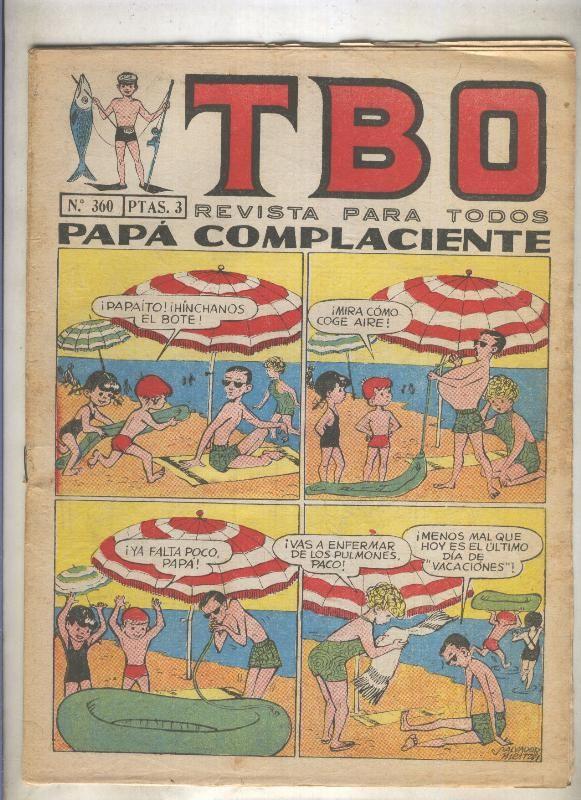 TBO numero 360: Papa complaciente (Salvador Mestre), (numerado 2 en trasera)