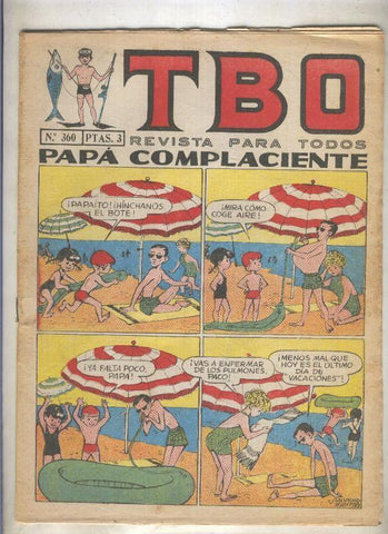 TBO numero 360: Papa complaciente (Salvador Mestre), (numerado 2 en trasera)