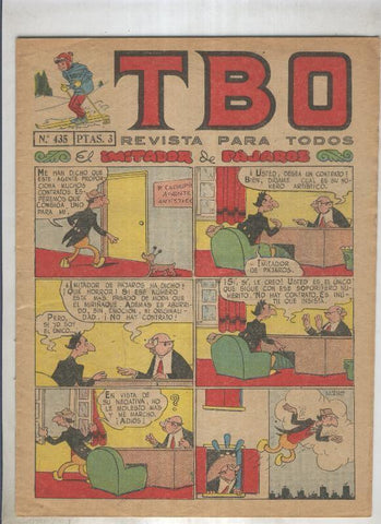 TBO numero 435: El imitador de pajaros (Urda), (numerado 1 en trasera)