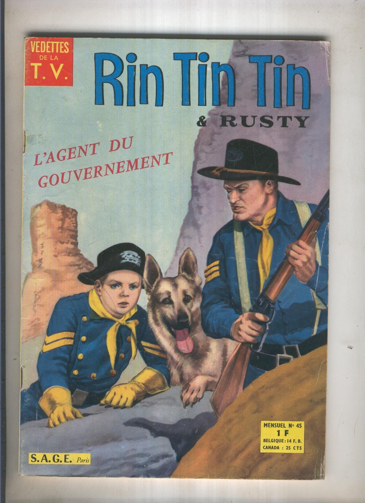 RIN TIN TIN ET RUSTY Numero 045: Lagent du gouverment