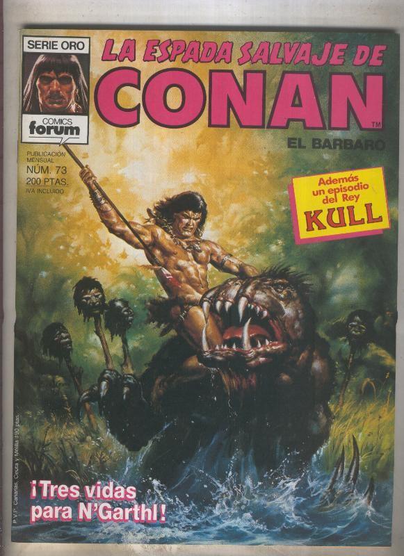 La Espada Salvaje de Conan primera edicion numero 073 (numerado 3 en trasera)