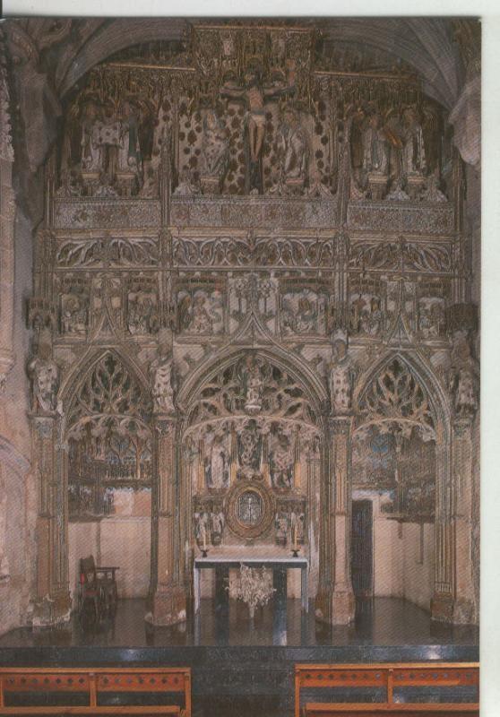 Postal 009008:  Retablo gotico de la basilica de los corporales en Daroca, Zaragoza