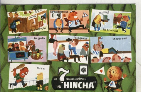 Postal 003772: Los 7 pecados capitales del Hincha