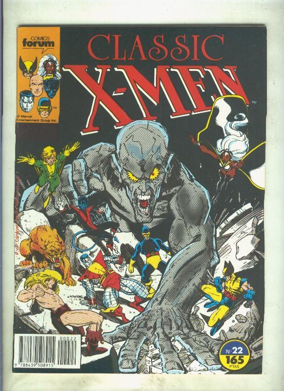 Classic X Men volumen 1 numero 22: Salvar la tierra salvaje (numerado 1 en trasera)