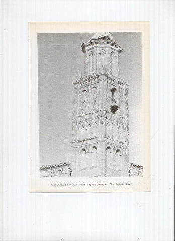 Historia de Aragon: lamina numero 006: Albalate de cinca (Torre iglesia) y Albarracin (Murallas)