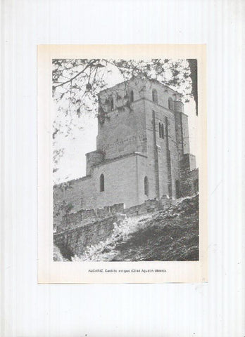 Historia de Aragon: lamina numero 009: Alcañiz (Castillo) y Alcorisa (vista general)