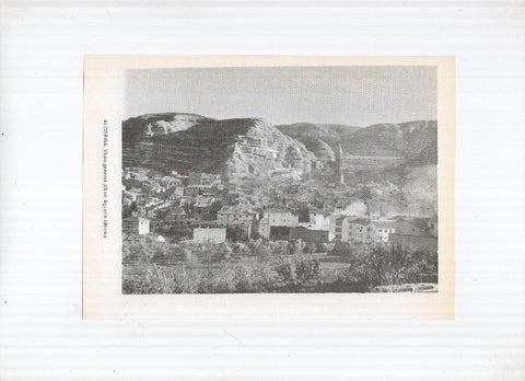 Historia de Aragon: lamina numero 009: Alcañiz (Castillo) y Alcorisa (vista general)