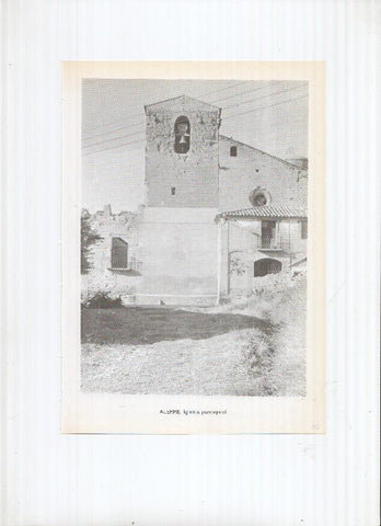 Historia de Aragon: lamina numero 010: Alfajarin (Torre iglesia) y Alerre (iglesia)