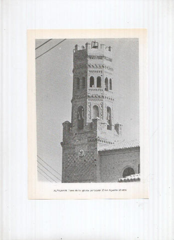 Historia de Aragon: lamina numero 010: Alfajarin (Torre iglesia) y Alerre (iglesia)