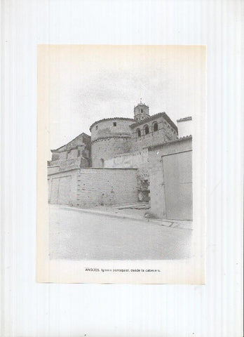 Historia de Aragon: lamina numero 014: Anciles (iglesia) y Angues (iglesia)