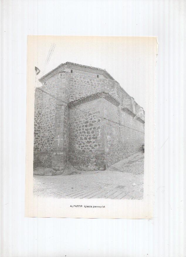 Historia de Aragon: lamina numero 015: Almuniente (puerta iglesia) y Alpartir (iglesia)