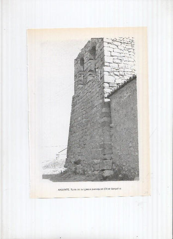 Historia de Aragon: lamina numero 020: Argente (torre iglesia) y Armillas (torre iglesia)