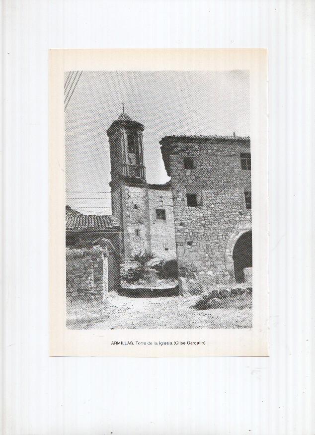 Historia de Aragon: lamina numero 020: Argente (torre iglesia) y Armillas (torre iglesia)