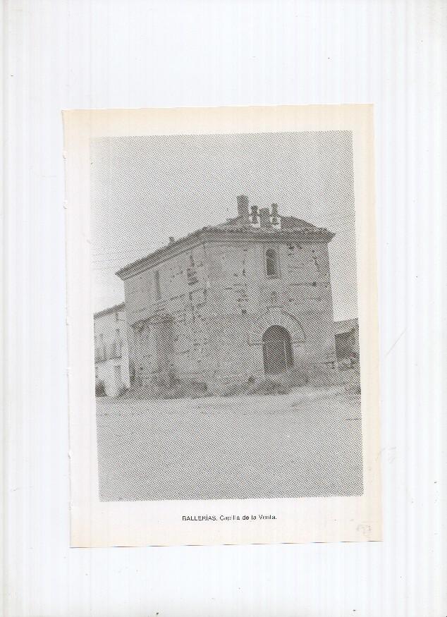 Historia de Aragon: lamina numero 027: Ballerias (capilla de la venta) y Banastas (iglesia parroquial)