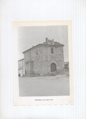 Historia de Aragon: lamina numero 027: Ballerias (capilla de la venta) y Banastas (iglesia parroquial)