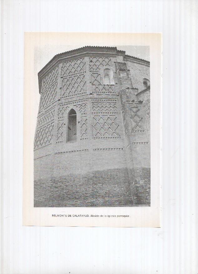 Historia de Aragon: lamina numero 028: Barluenga (pintura mural en ermita san miguel) y Belmonte de calatayud (abside iglesia)