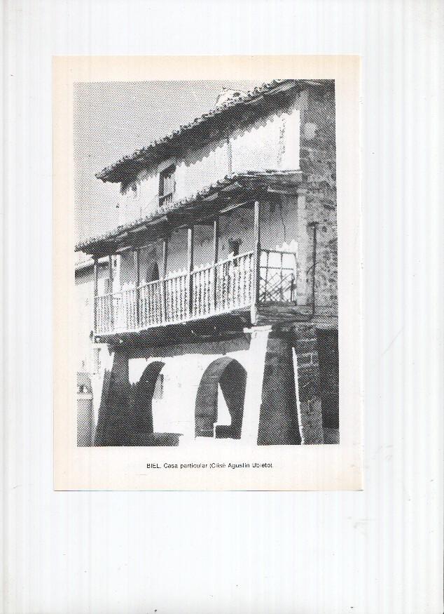 Historia de Aragon: lamina numero 030: Bestue (iglesia parroquial) y Biel (casa particular)