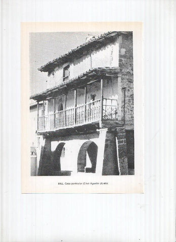 Historia de Aragon: lamina numero 030: Bestue (iglesia parroquial) y Biel (casa particular)