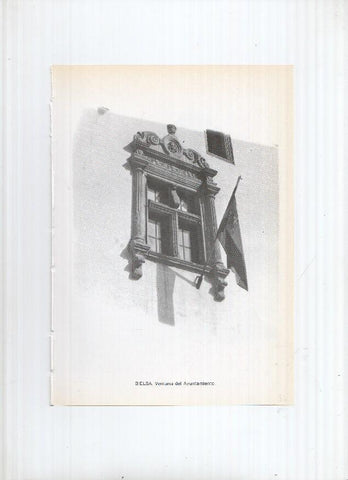Historia de Aragon: lamina numero 032: Bielsa (ventana del ayuntamiento) y Bierge (iglesia parroquial)