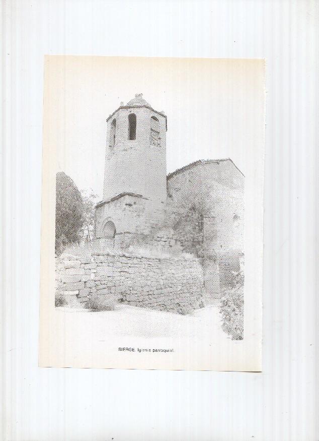Historia de Aragon: lamina numero 032: Bielsa (ventana del ayuntamiento) y Bierge (iglesia parroquial)