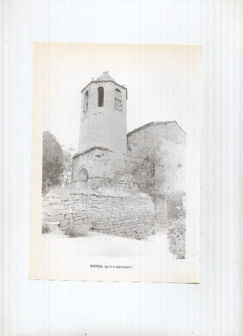 Historia de Aragon: lamina numero 032: Bielsa (ventana del ayuntamiento) y Bierge (iglesia parroquial)